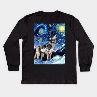 Lupine Night Kids Long Sleeve T-Shirt